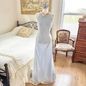 light blue beaded evening dress Chelsea Nites tagged a size 10